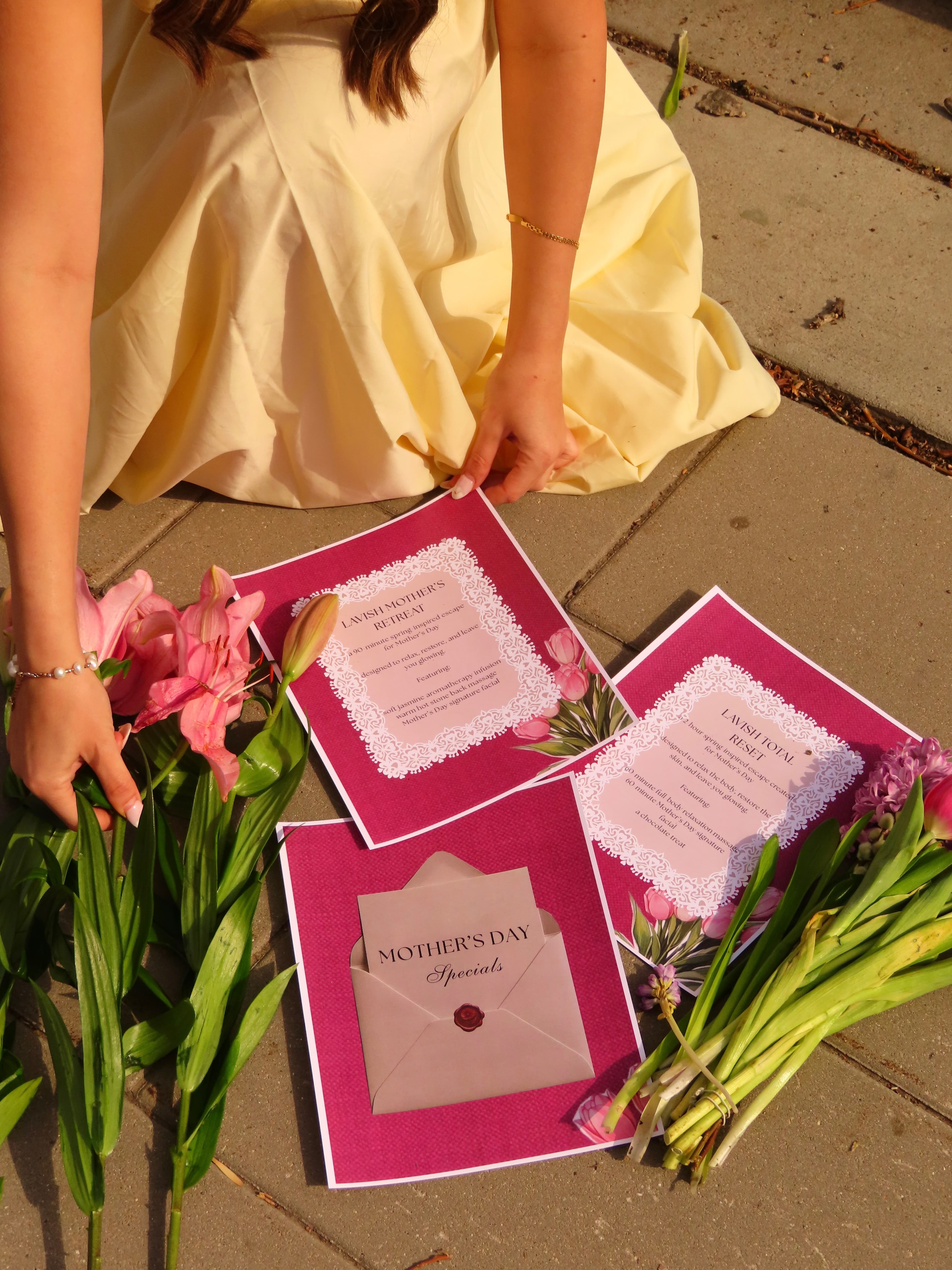 Lavish Beauty Mother's Day specials with floral arrangements