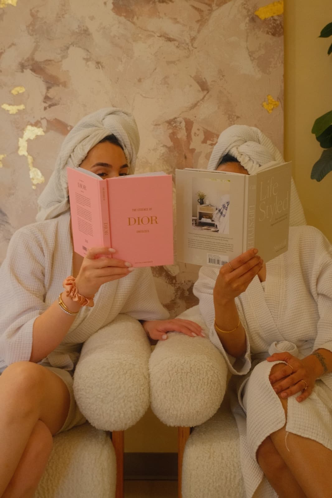 Women relaxing at Lavish Beauty Laser Med Spa Calgary